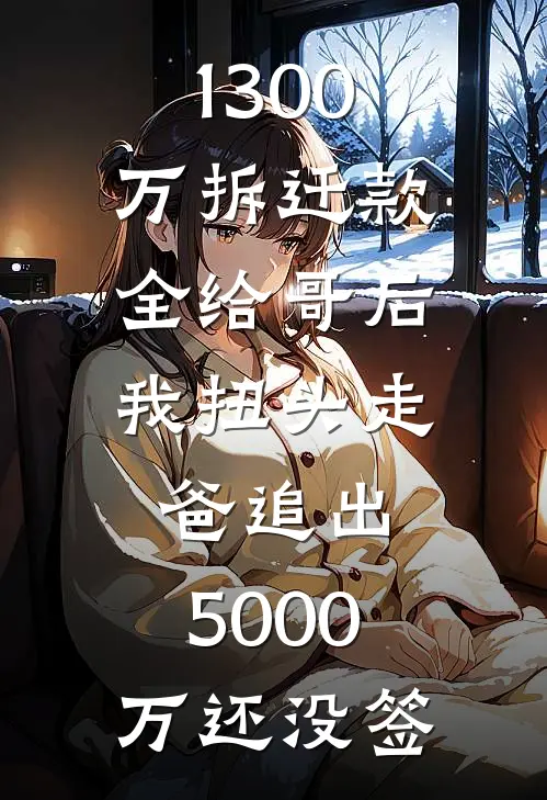1300万拆迁款全给哥后我扭头走，爸追出：5000万还没签